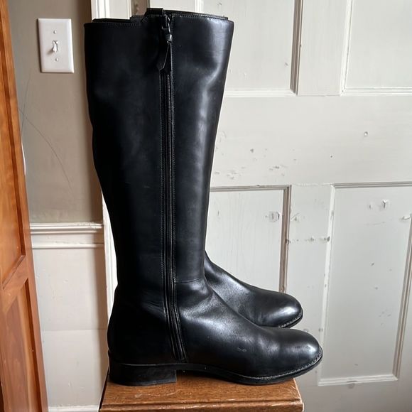 Cole Haan tall leather riding boots, size ladies 11. - Picture 12 of 15